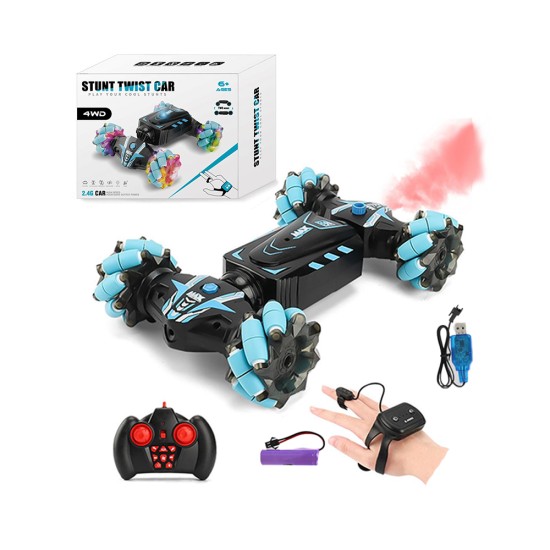 JJRC Stunt Twist Car JC01 with Dual Remote Control and Gesture Sensing Feature Blue